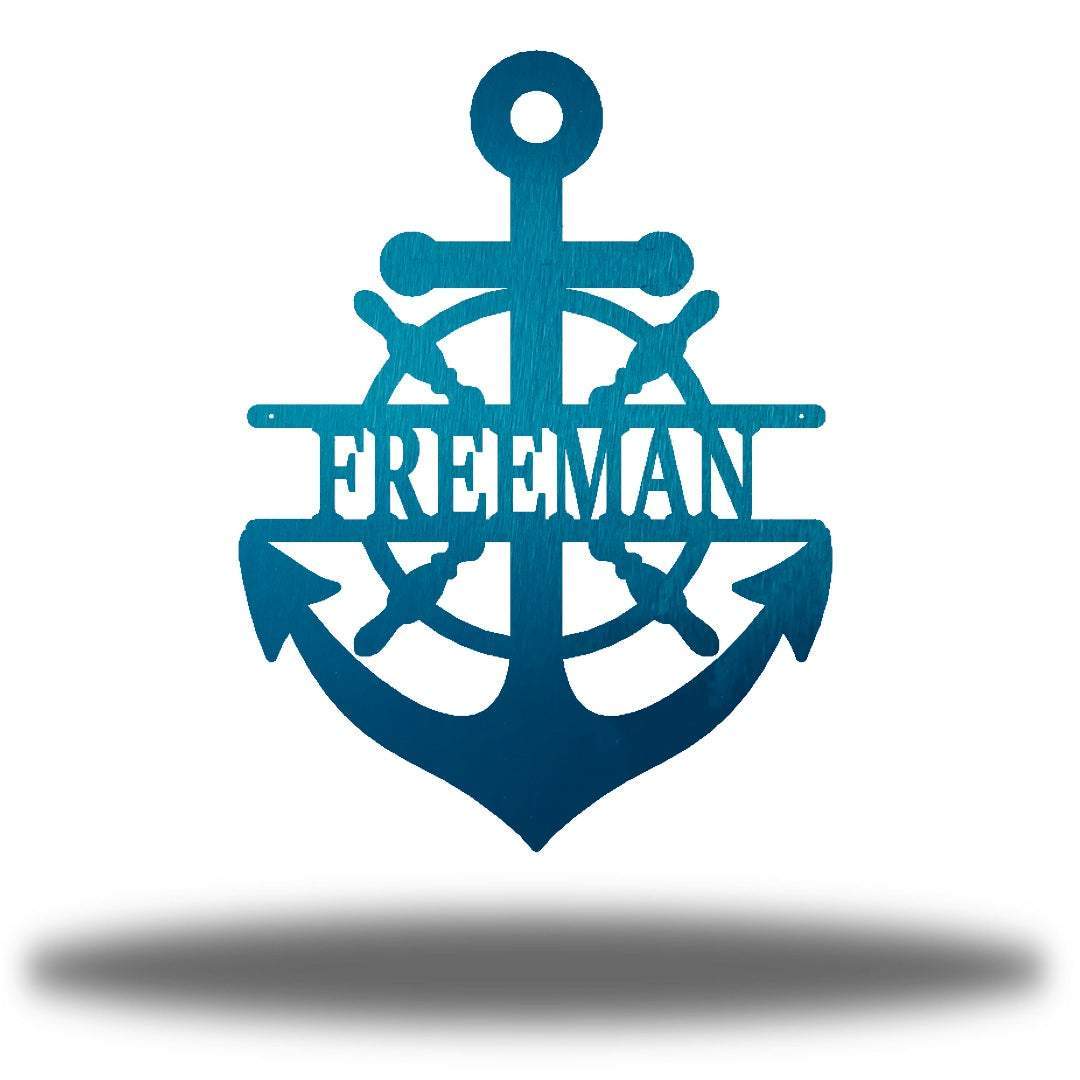 Riverside Designs-Anchor Monogram-Metal Wall Art Décor