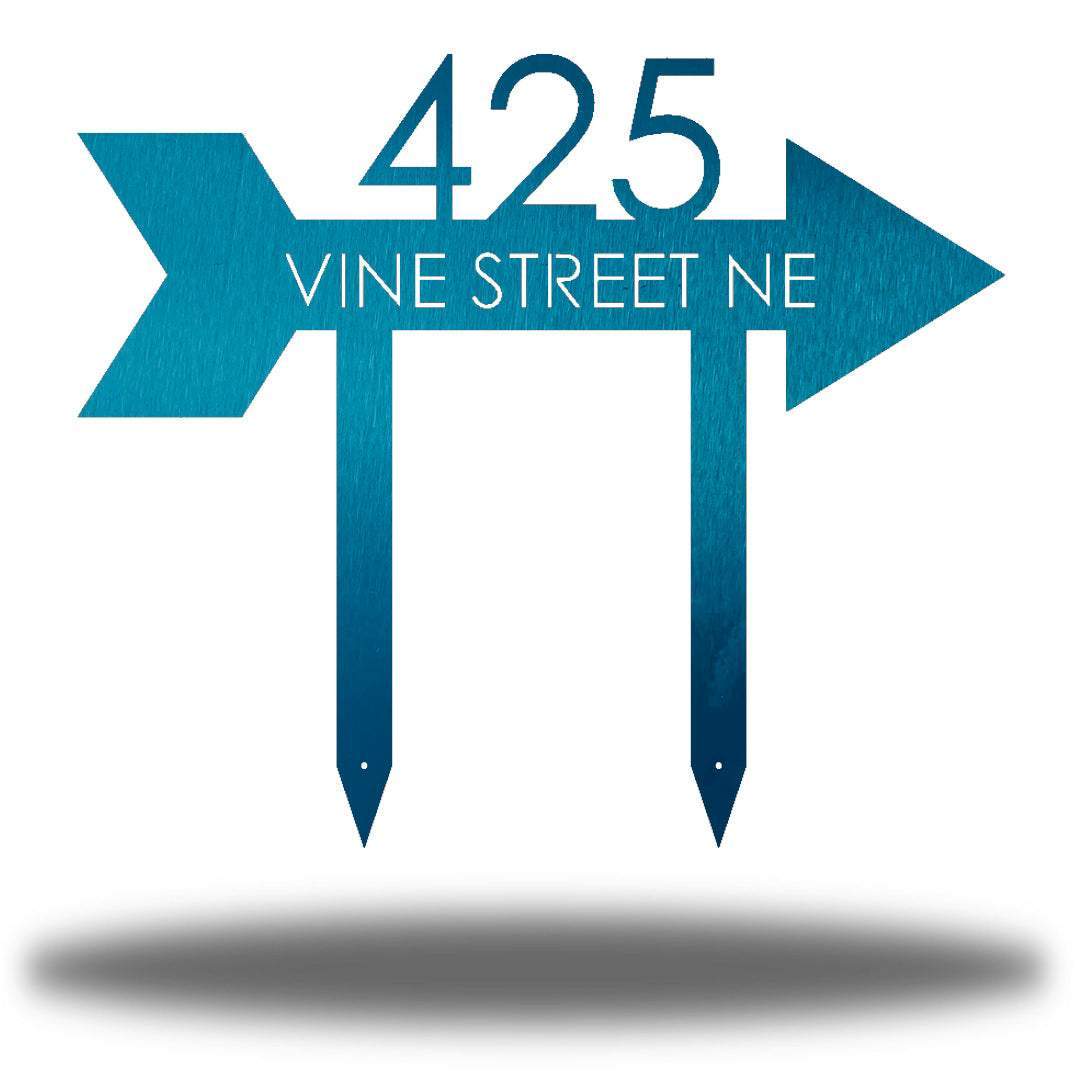 Riverside Designs-Arrow Address Stake-Metal Wall Art Décor