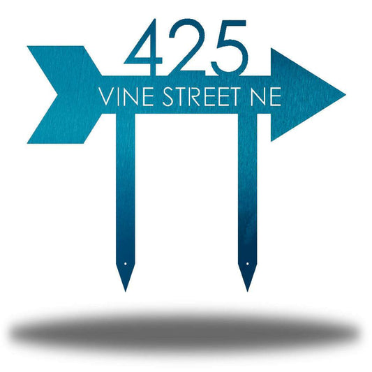 Riverside Designs-Arrow Address Stake-Metal Wall Art Décor