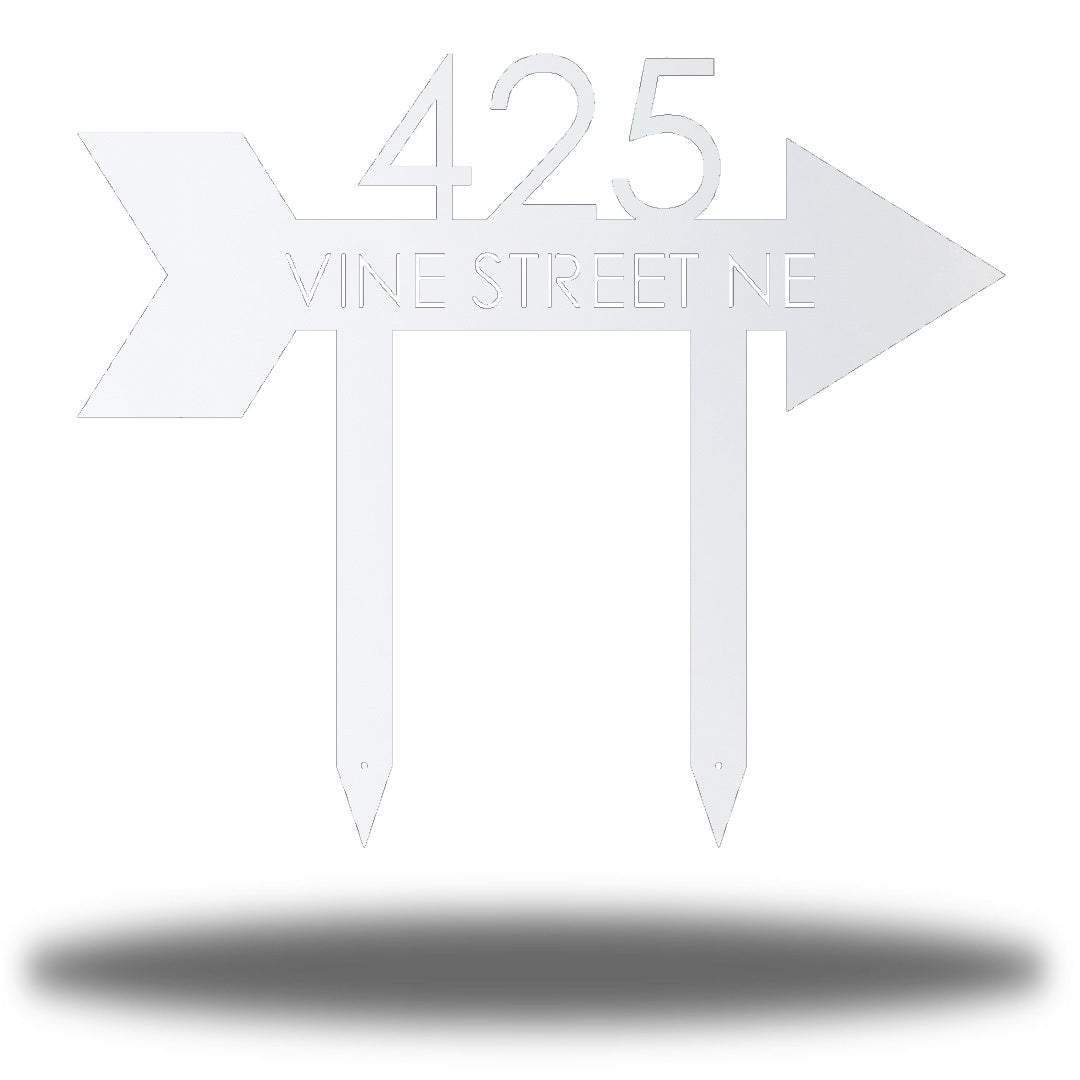 Riverside Designs-Arrow Address Stake-Metal Wall Art Décor