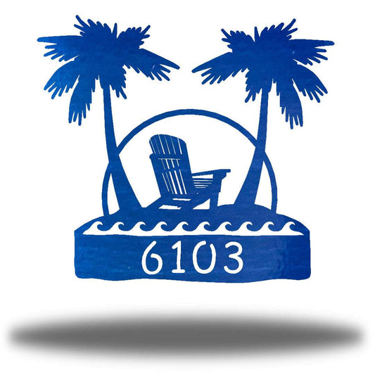 Riverside Designs-Beach Address Sign-Metal Wall Art Décor