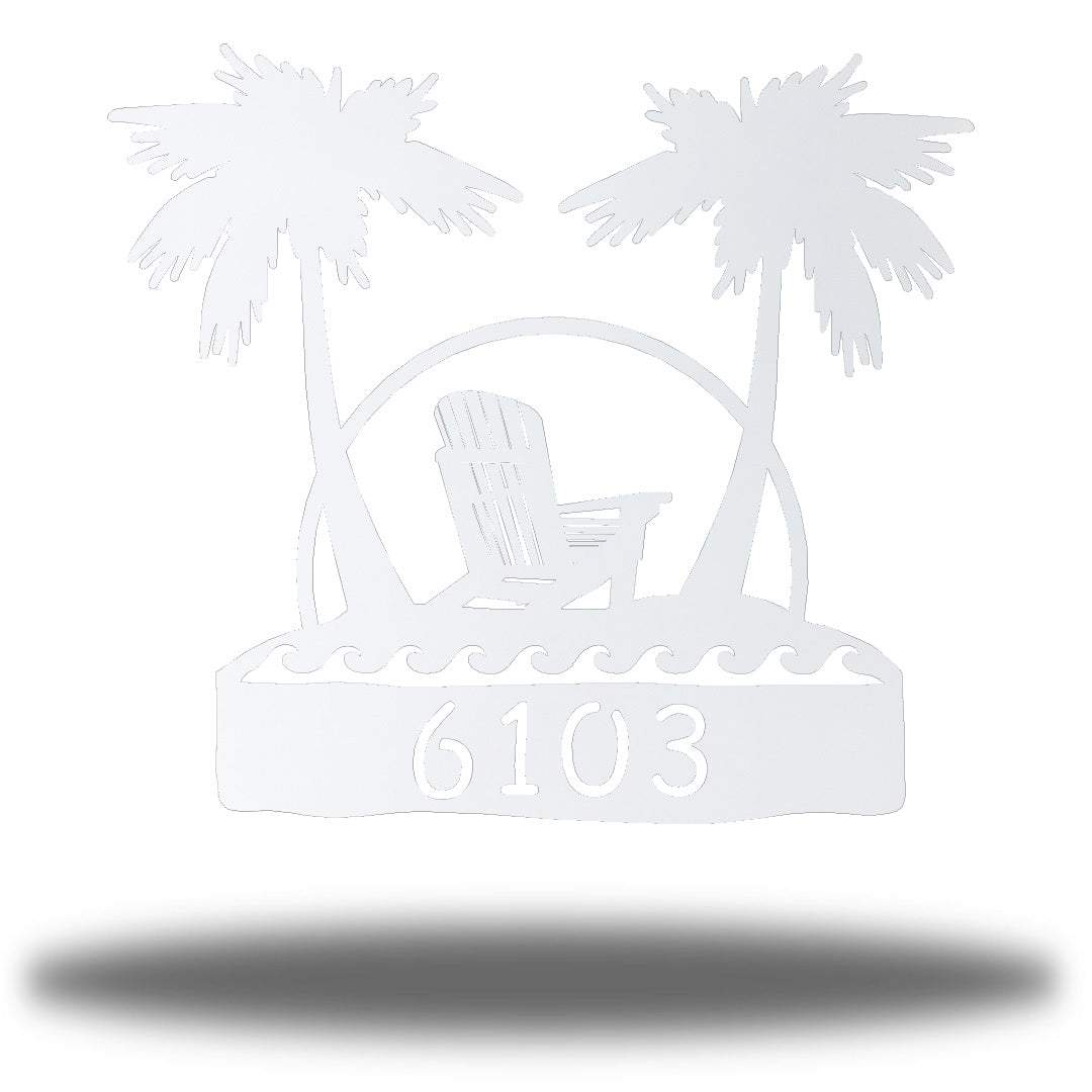 Riverside Designs-Beach Address Sign-Metal Wall Art Décor