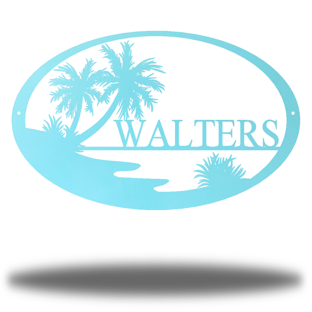 Riverside Designs-Beach Monogram-Metal Wall Art Décor