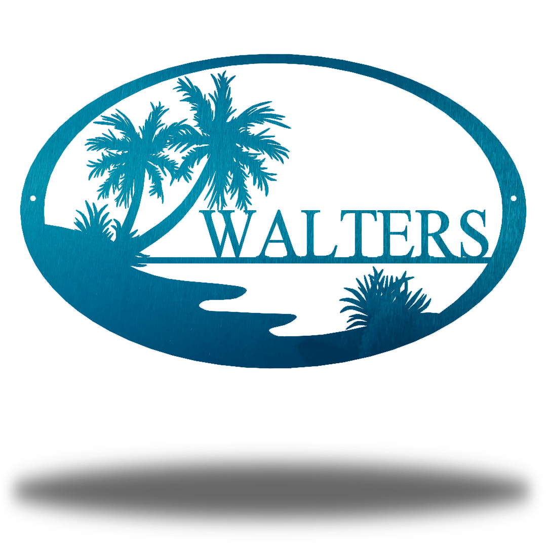 Riverside Designs-Beach Monogram-Metal Wall Art Décor