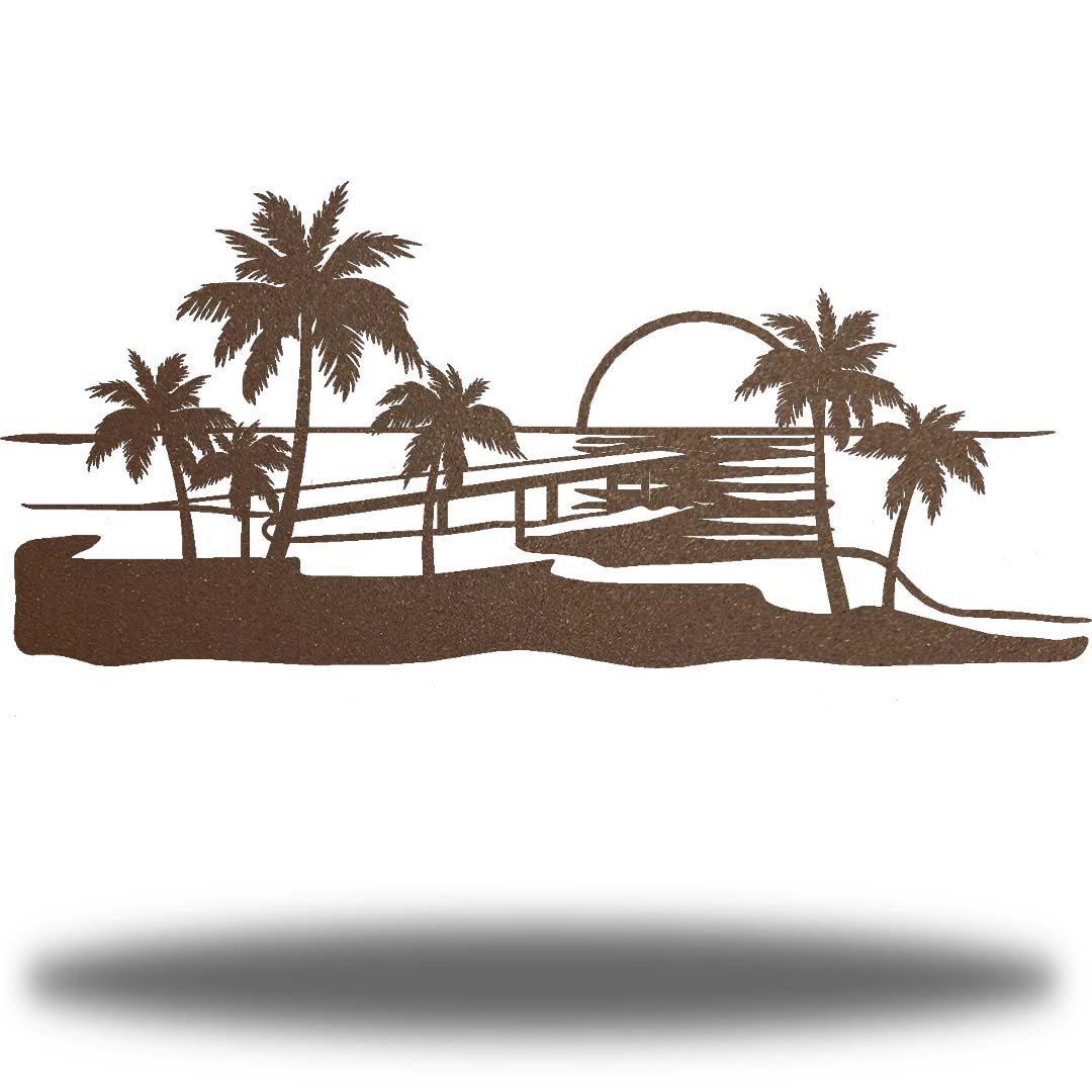 Riverside Designs-Beach Pier-Metal Wall Art Décor