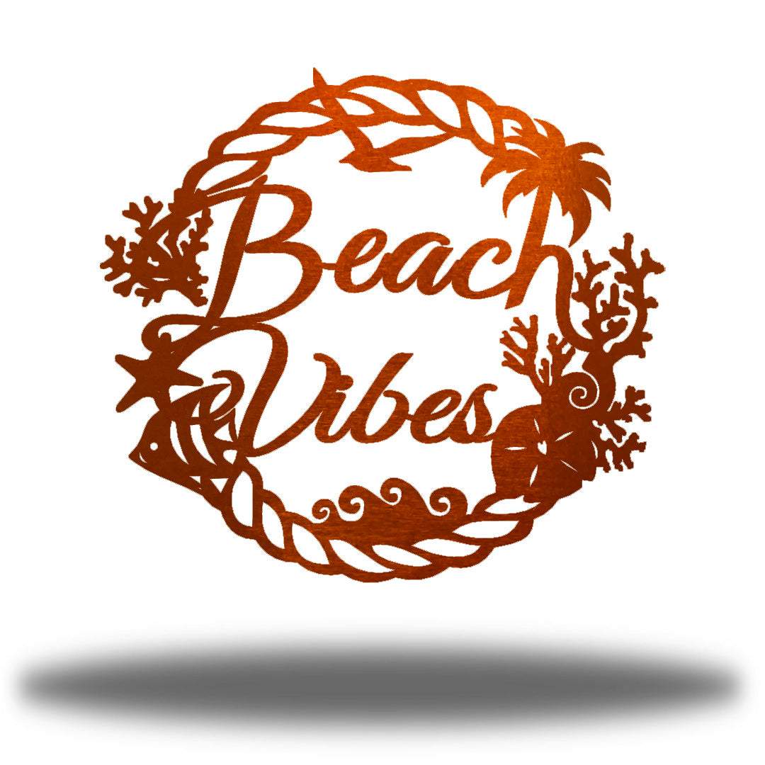 Riverside Designs-Beach Vibes Wreath-Metal Wall Art Décor