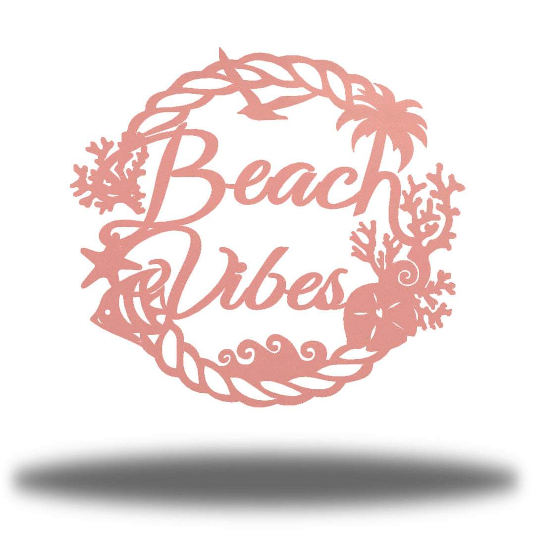 Riverside Designs-Beach Vibes Wreath (CLEARANCE)-Metal Wall Art Décor