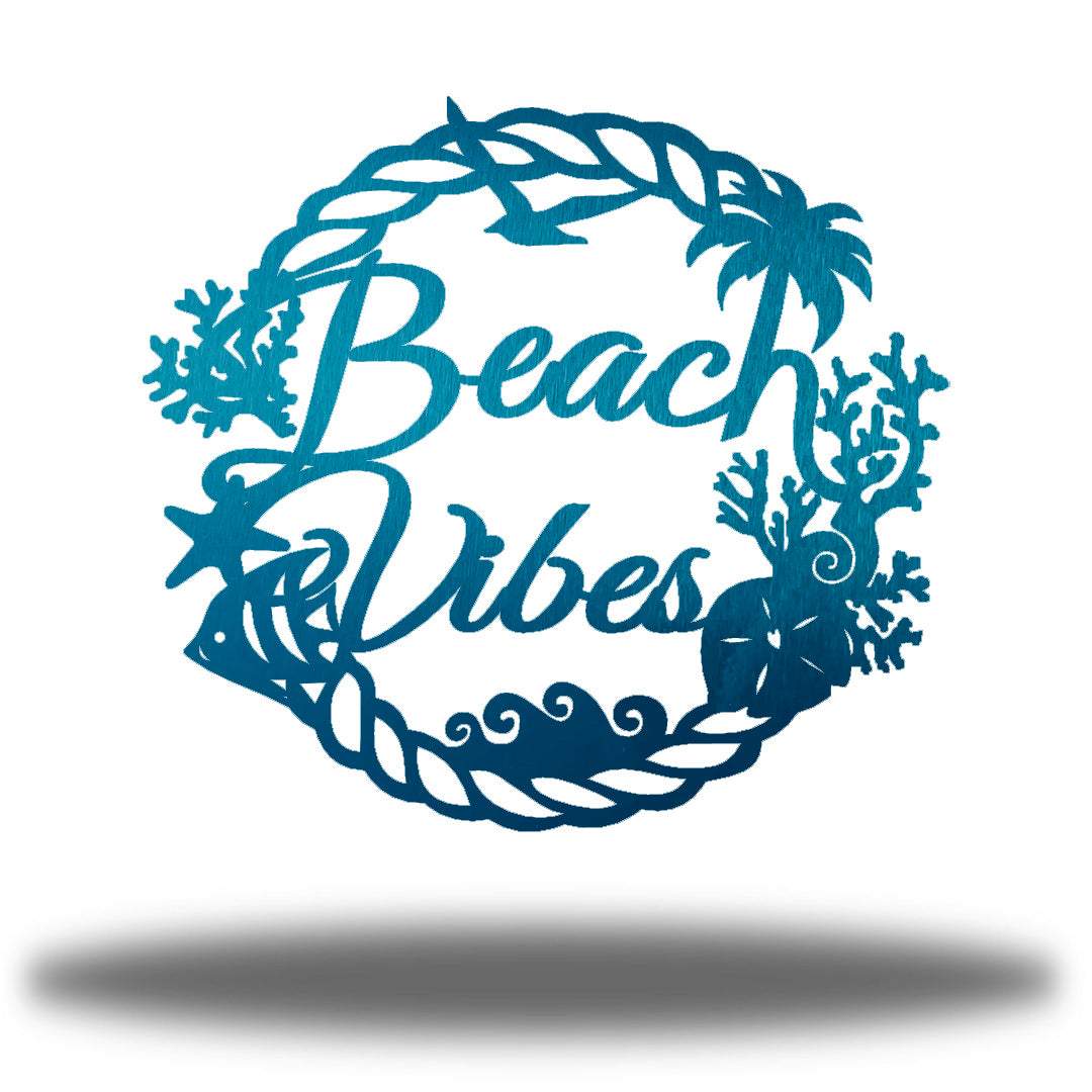 Riverside Designs-Beach Vibes Wreath-Metal Wall Art Décor