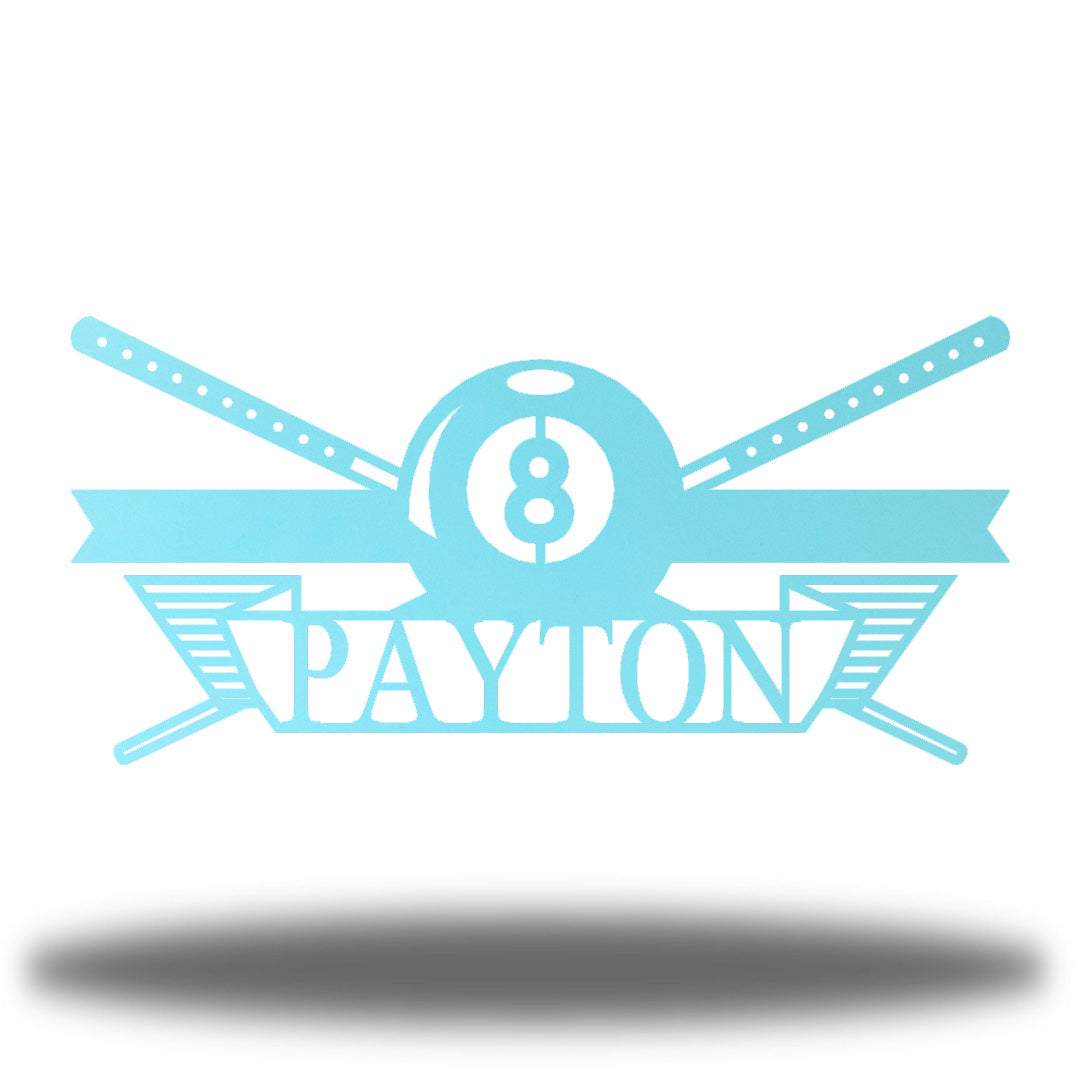 Riverside Designs-Billiards Monogram-Metal Wall Art Décor