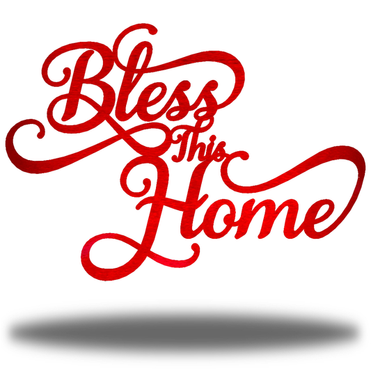 Riverside Designs-Bless This Home (CLEARANCE)-Metal Wall Art Décor