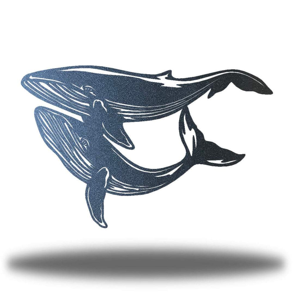 Riverside Designs-Blue Whales-Metal Wall Art Décor