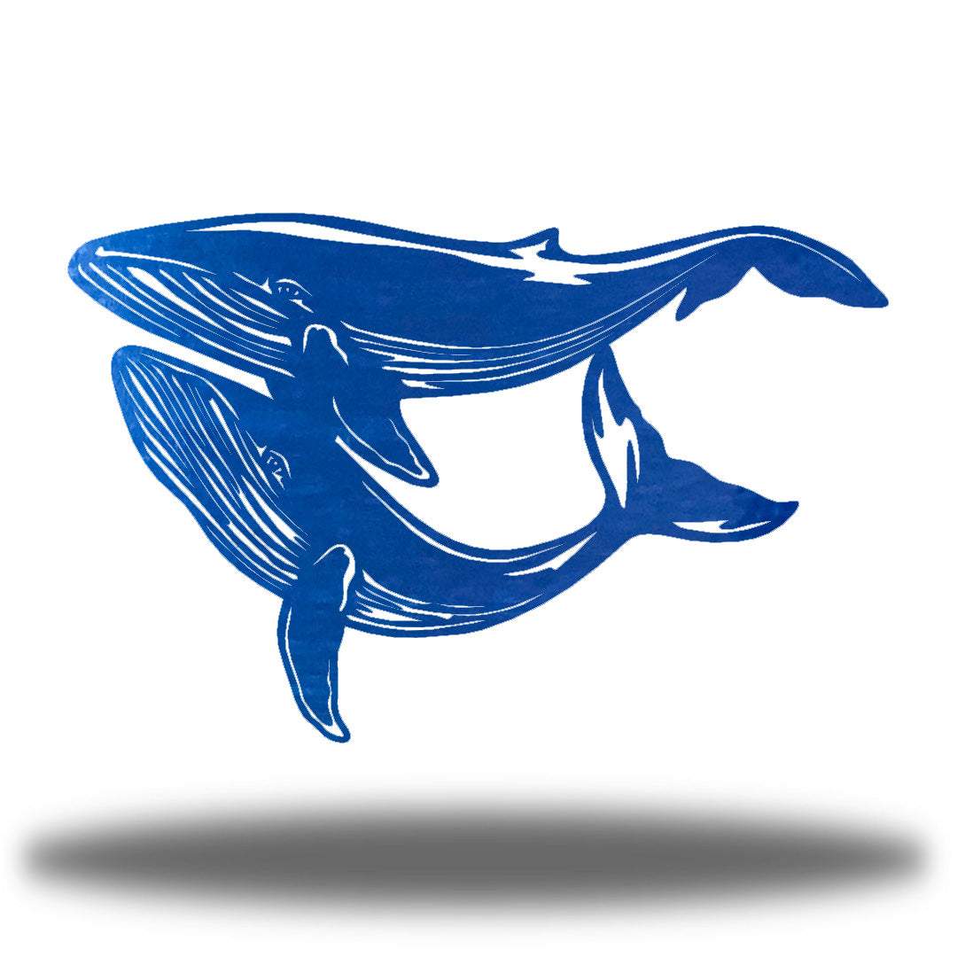 Riverside Designs-Blue Whales-Metal Wall Art Décor