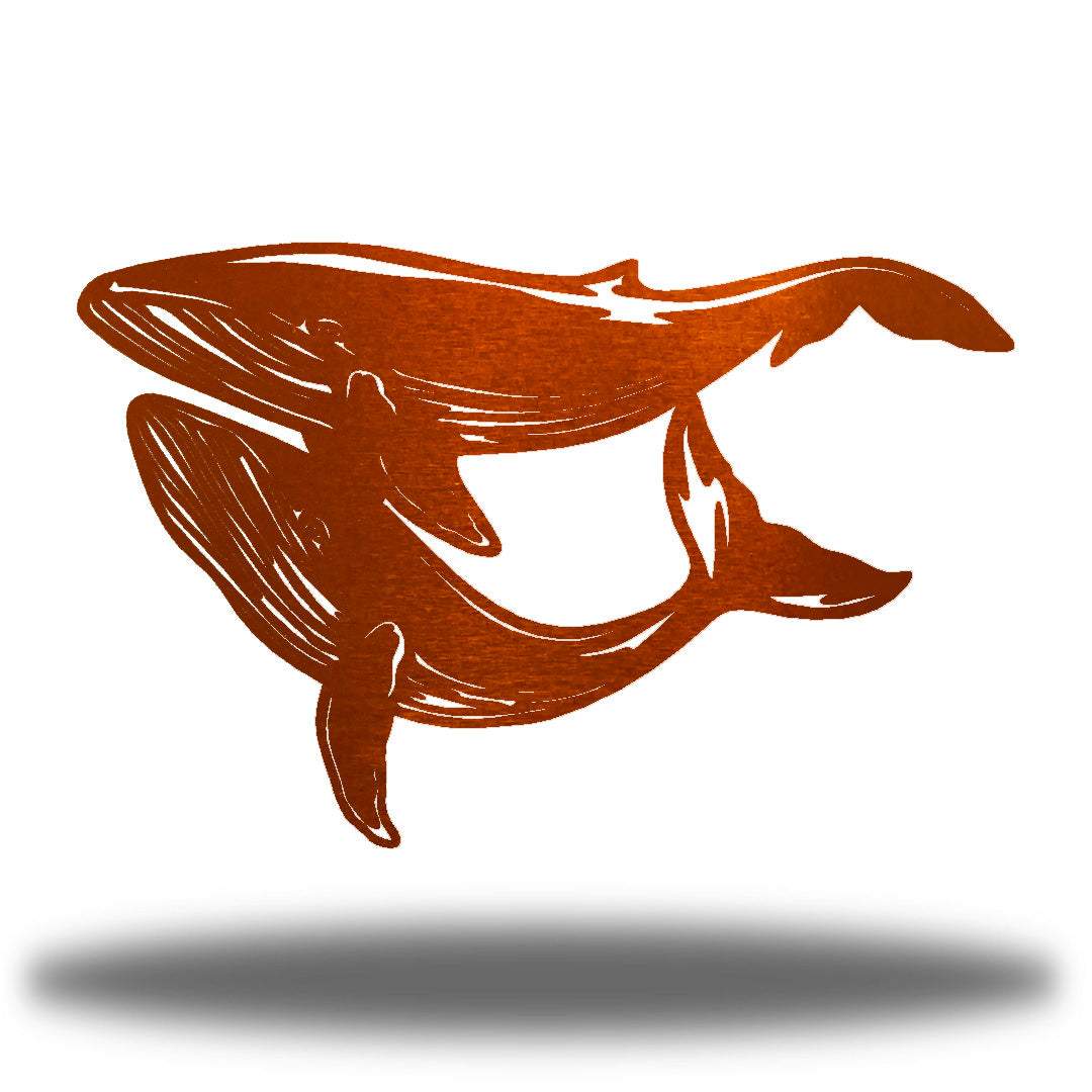Riverside Designs-Blue Whales-Metal Wall Art Décor