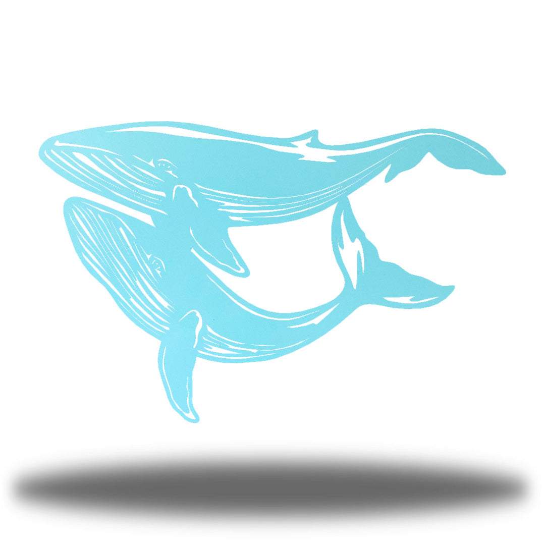 Riverside Designs-Blue Whales-Metal Wall Art Décor