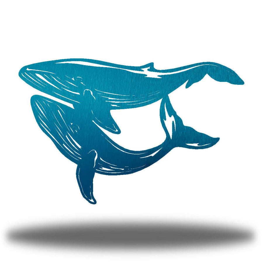 Riverside Designs-Blue Whales-Metal Wall Art Décor