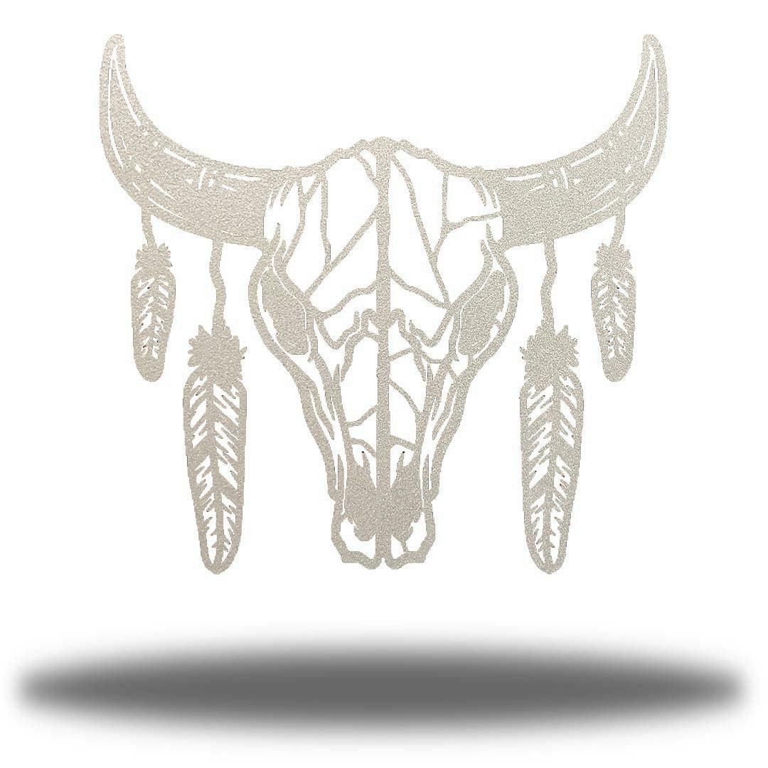 Riverside Designs-Bohemian Cow Skull-Metal Wall Art Décor