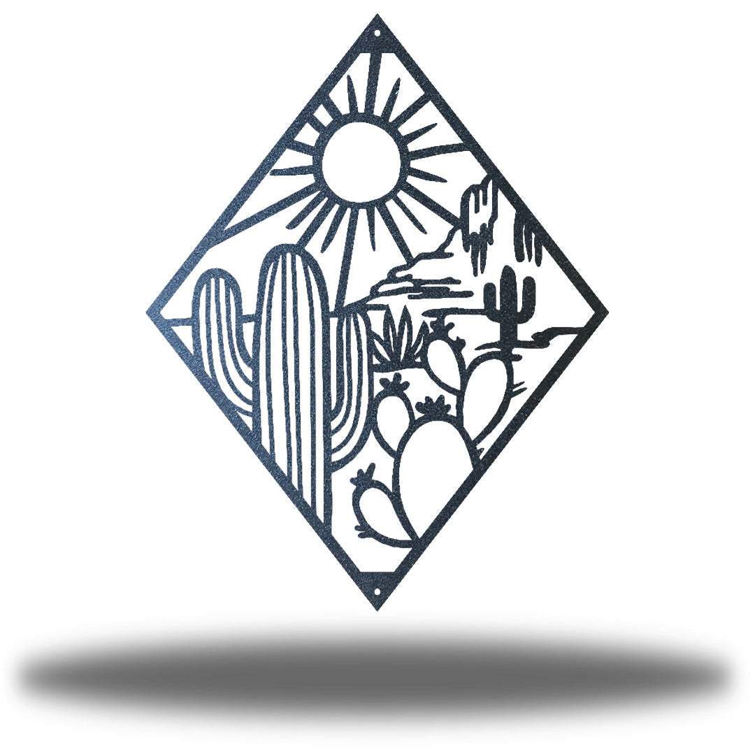Riverside Designs-Cactus Scene (CLEARANCE)-Metal Wall Art Décor