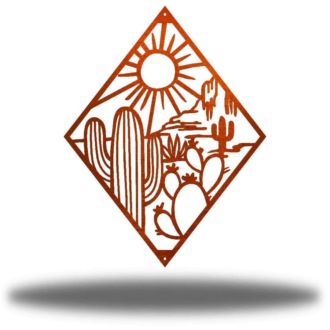 Riverside Designs-Cactus Scene (CLEARANCE)-Metal Wall Art Décor