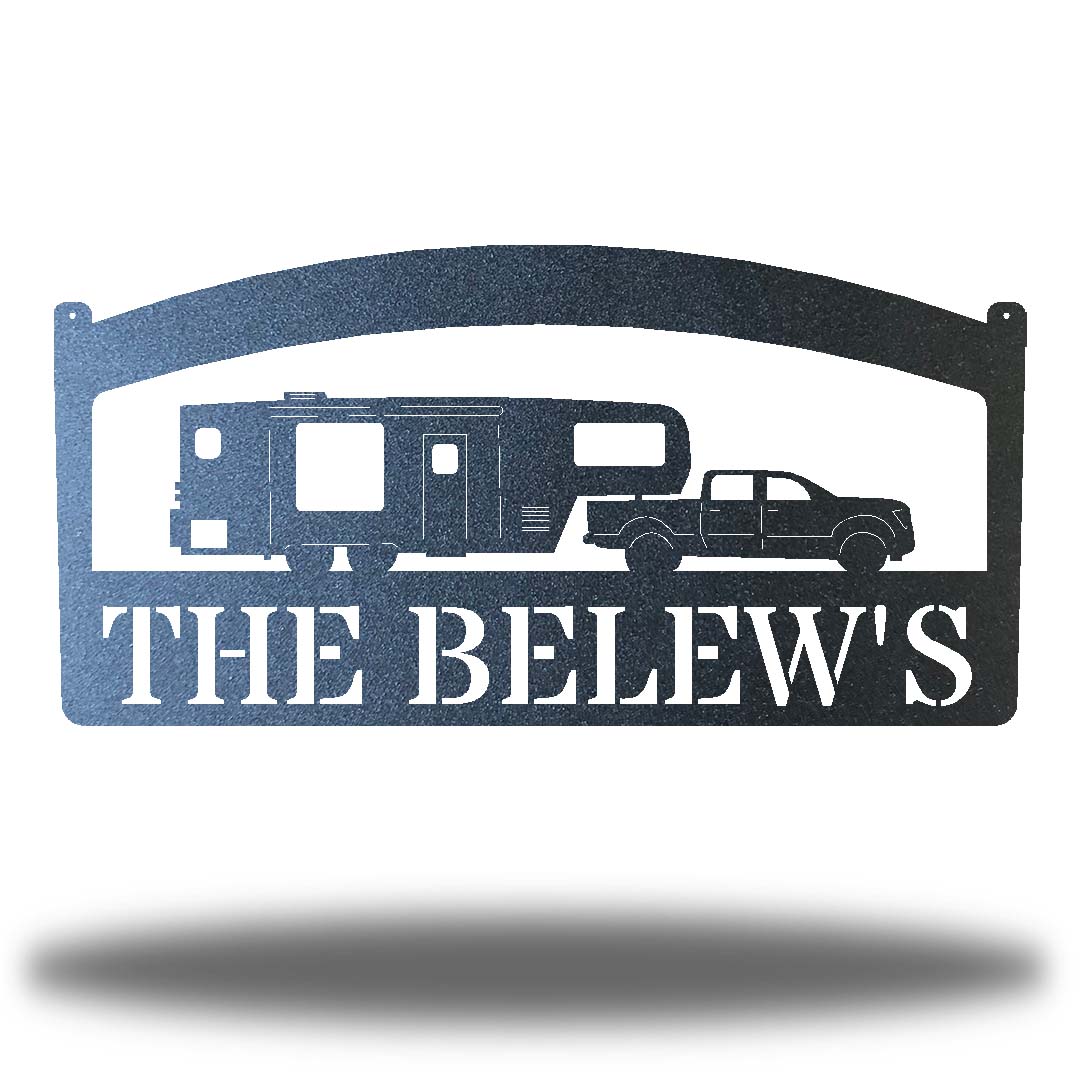 Riverside Designs-Camper Monogram-Metal Wall Art Décor