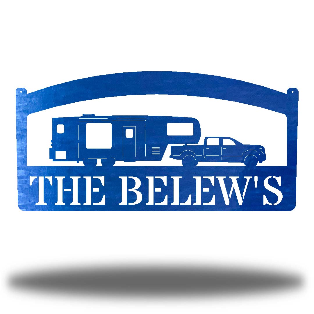 Riverside Designs-Camper Monogram-Metal Wall Art Décor