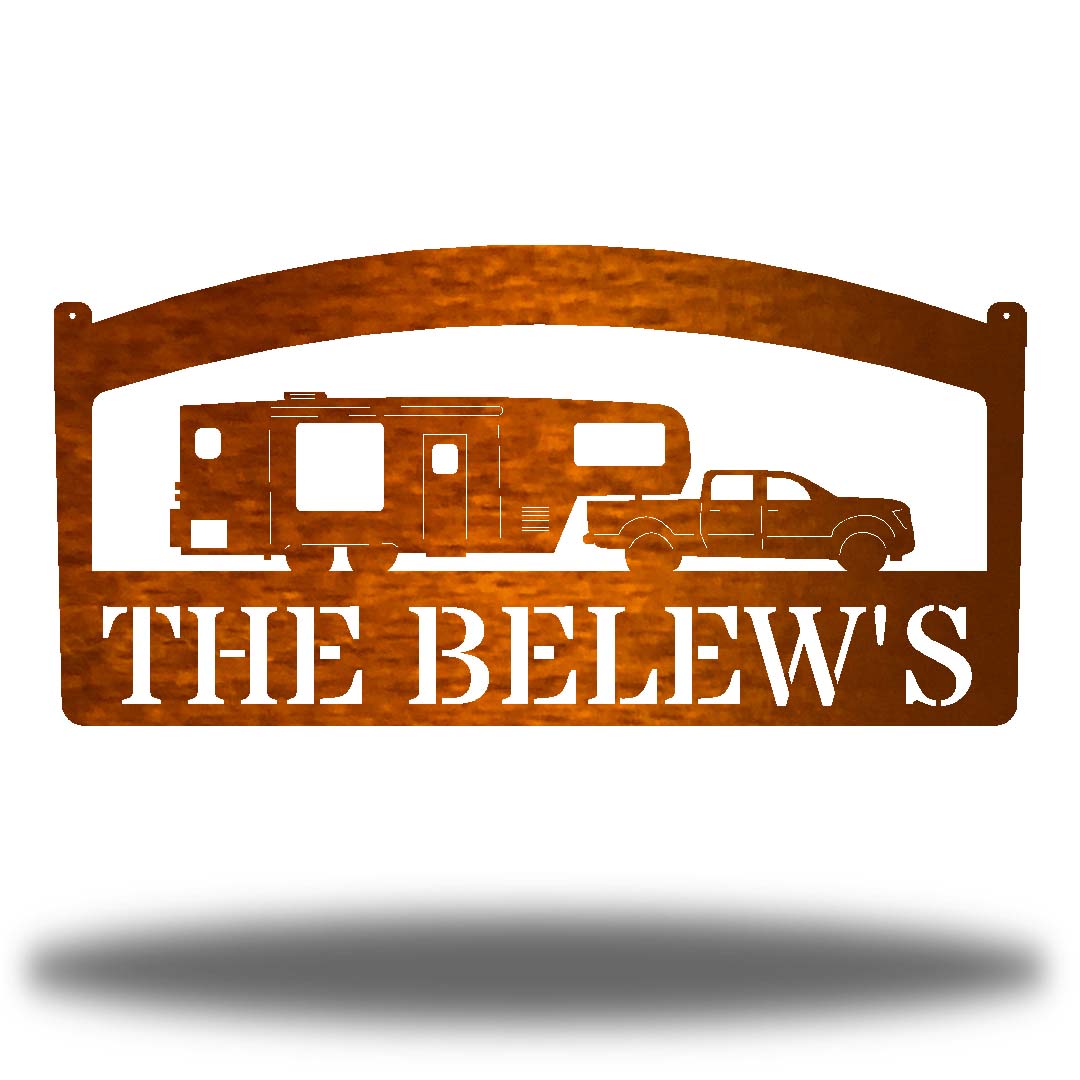 Riverside Designs-Camper Monogram-Metal Wall Art Décor