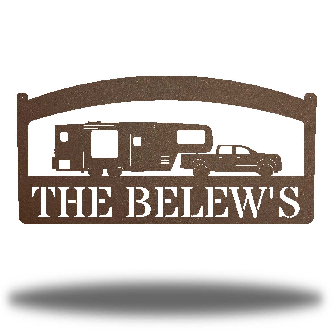 Riverside Designs-Camper Monogram-Metal Wall Art Décor