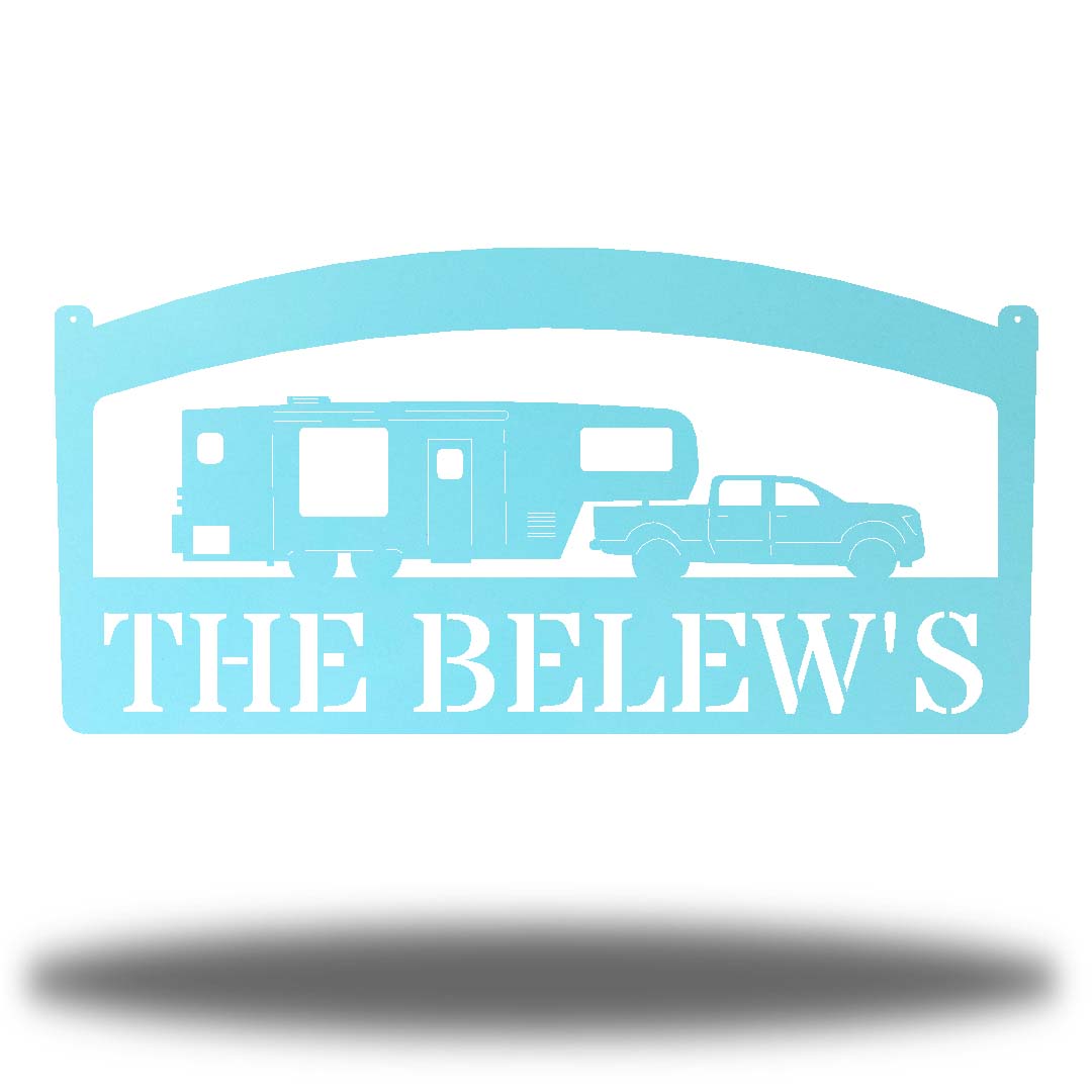 Riverside Designs-Camper Monogram-Metal Wall Art Décor