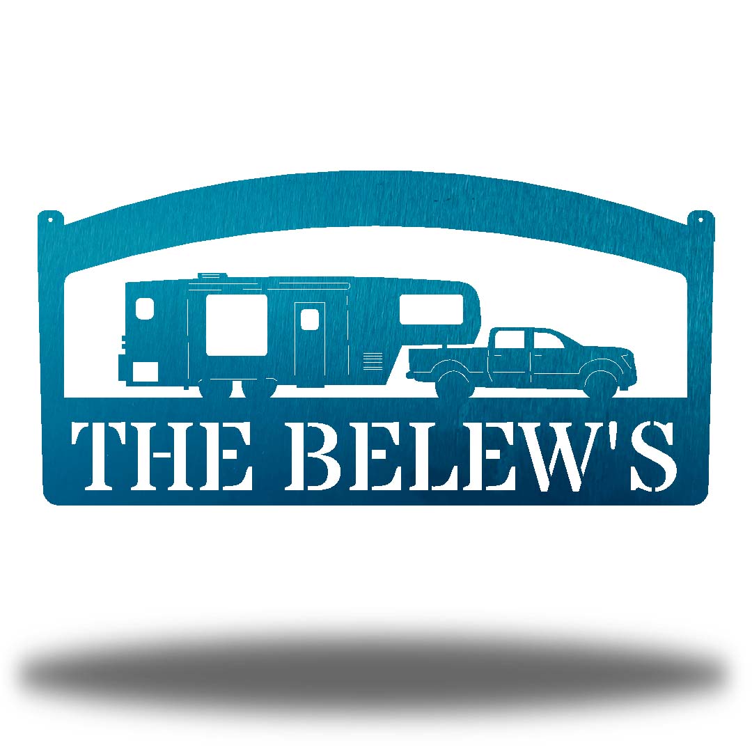 Riverside Designs-Camper Monogram-Metal Wall Art Décor