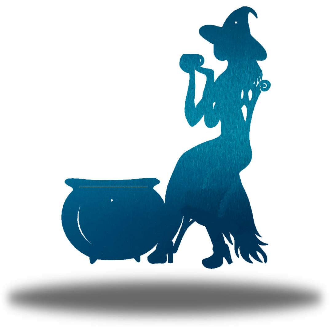 Riverside Designs-Cauldron Witch-Metal Wall Art Décor