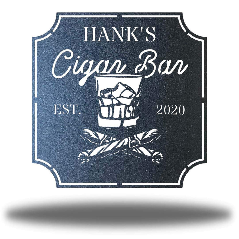 Riverside Designs-Cigar Bar Monogram-Metal Wall Art Décor