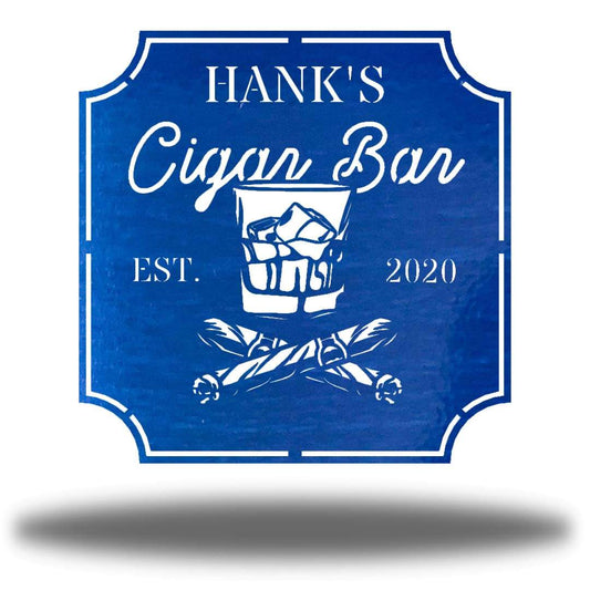 Riverside Designs-Cigar Bar Monogram-Metal Wall Art Décor