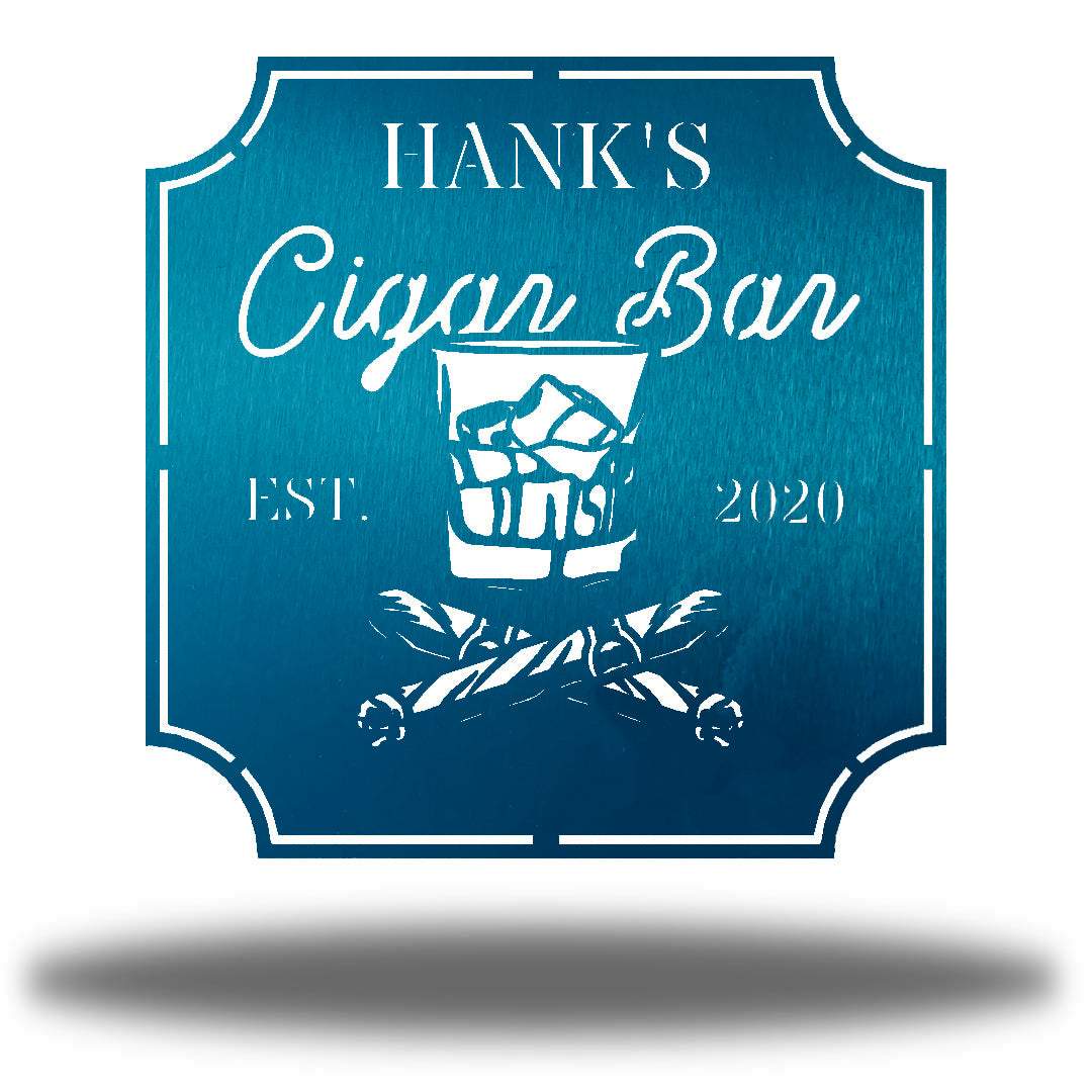 Riverside Designs-Cigar Bar Monogram-Metal Wall Art Décor