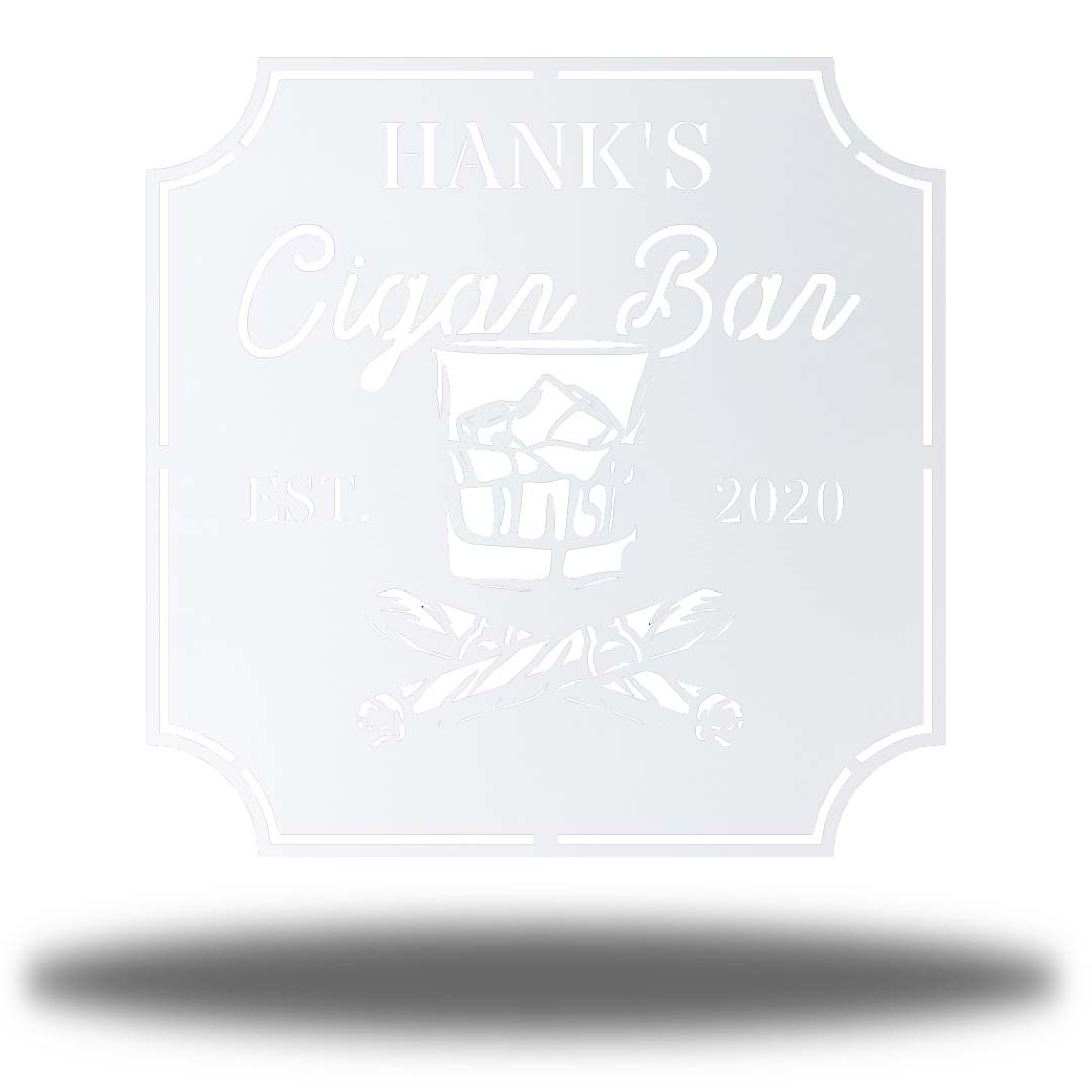 Riverside Designs-Cigar Bar Monogram-Metal Wall Art Décor