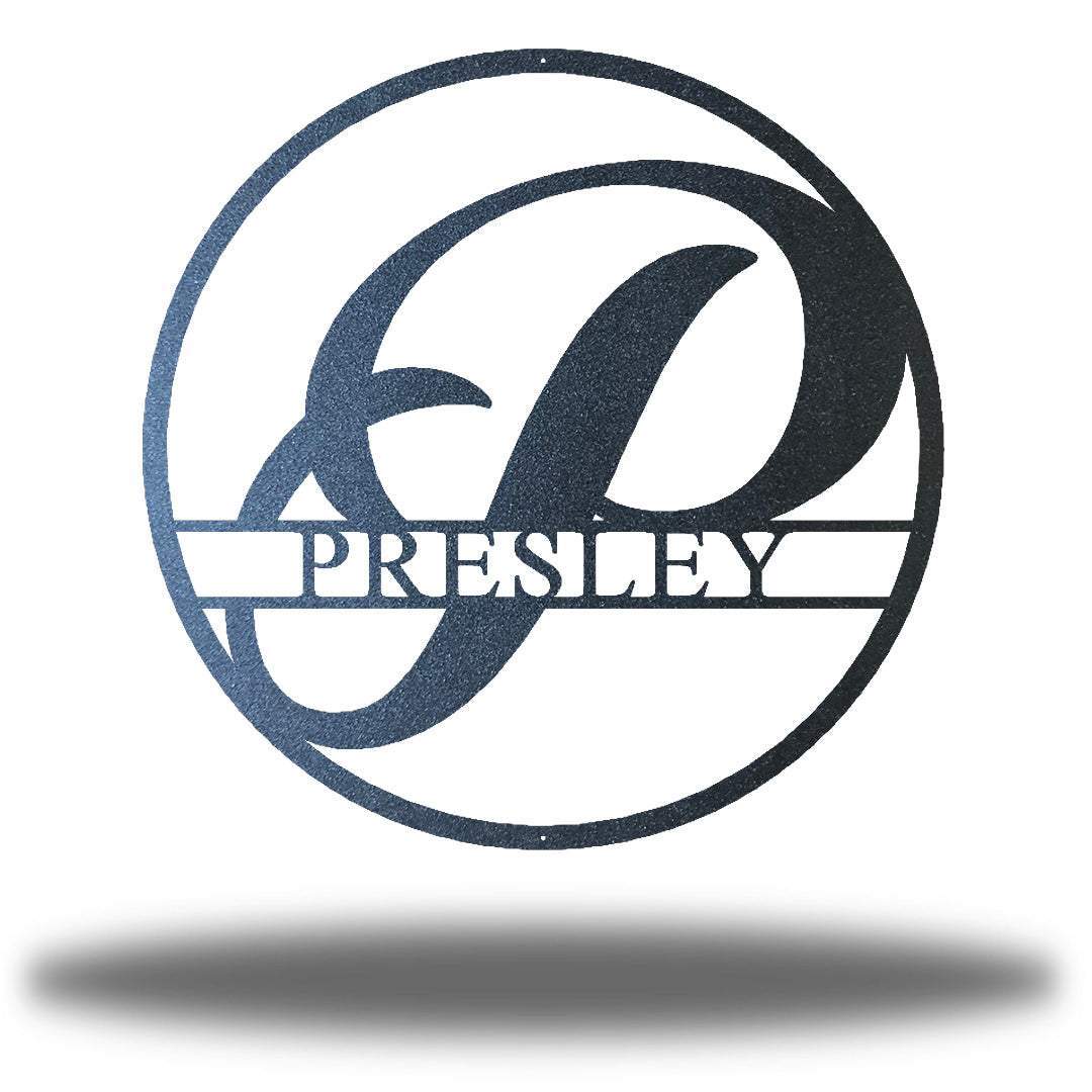 Riverside Designs-Circle Monogram-Metal Wall Art Décor