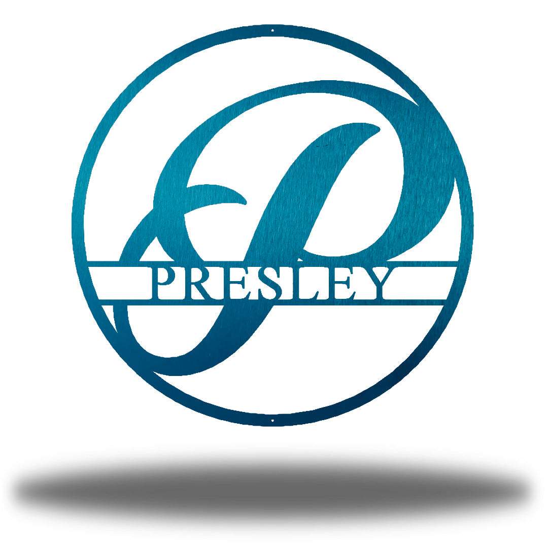 Riverside Designs-Circle Monogram-Metal Wall Art Décor