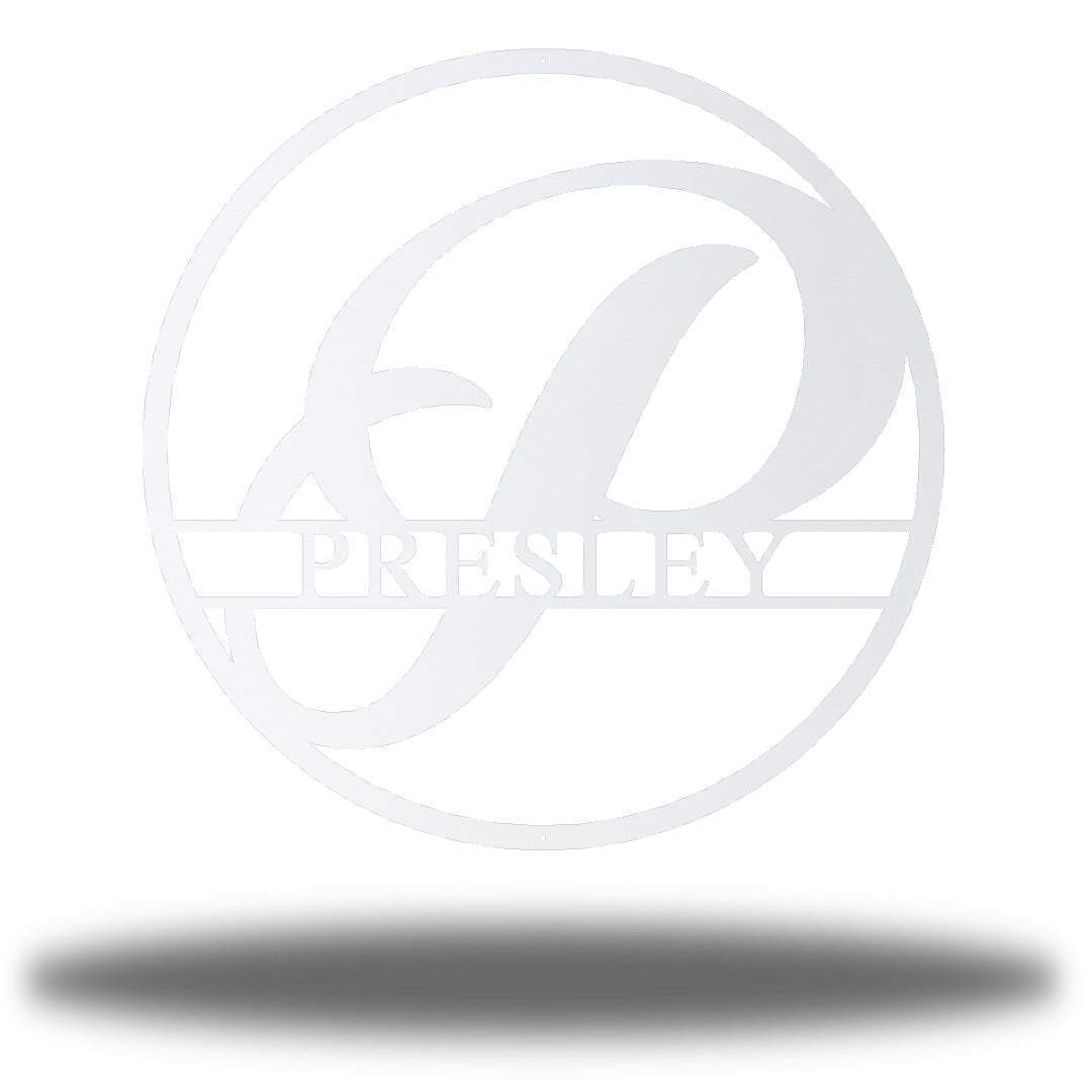 Riverside Designs-Circle Monogram-Metal Wall Art Décor