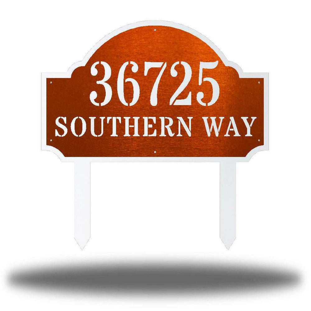 Riverside Designs-Coastal Deluxe Address Stake-Metal Wall Art Décor