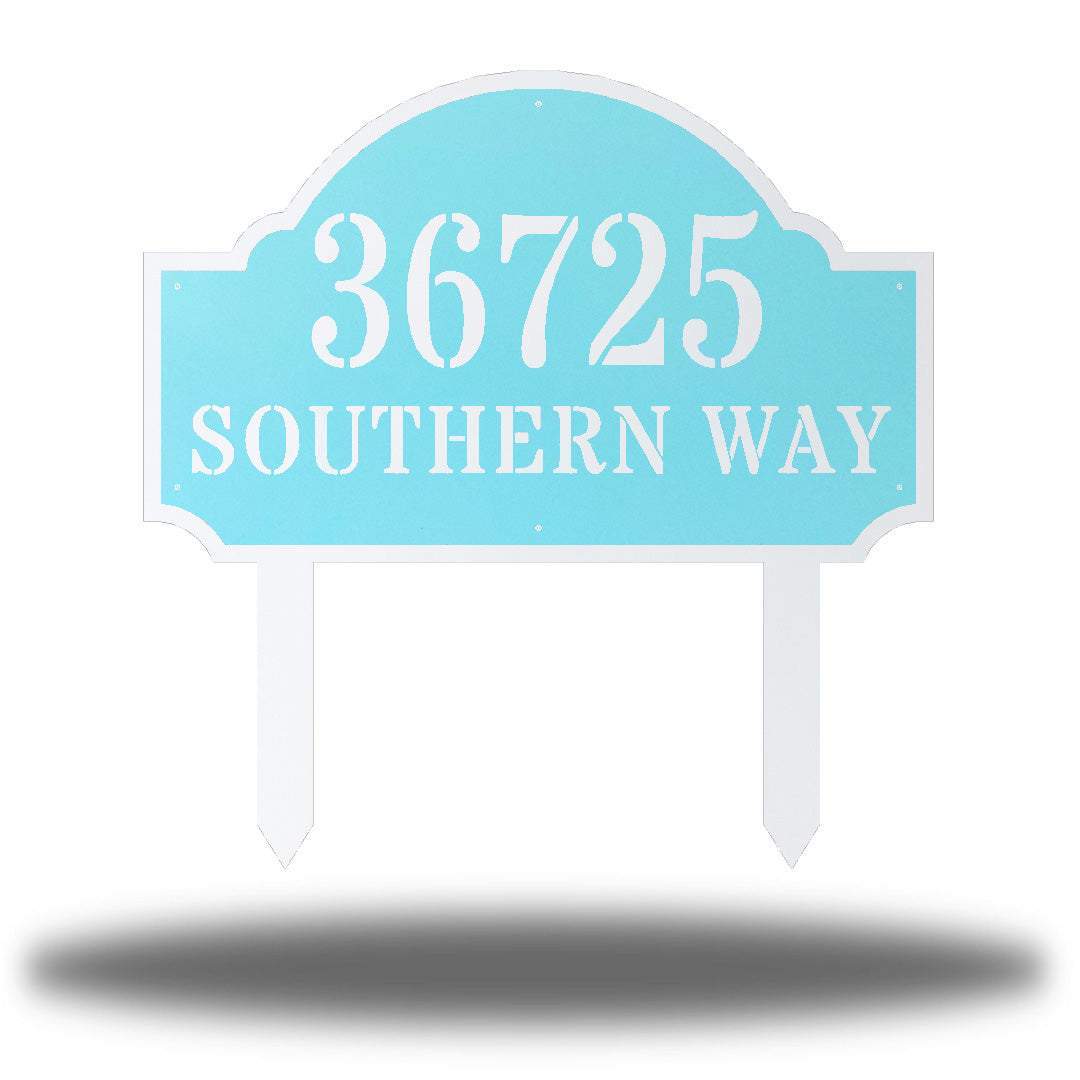 Riverside Designs-Coastal Deluxe Address Stake-Metal Wall Art Décor