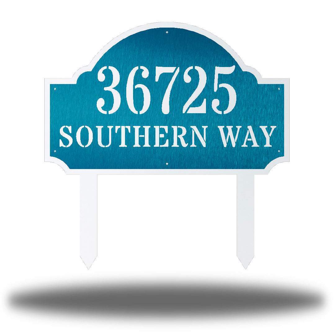 Riverside Designs-Coastal Deluxe Address Stake-Metal Wall Art Décor