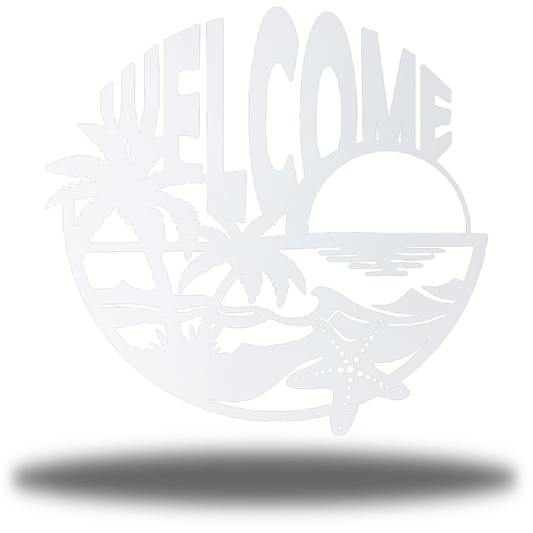 Riverside Designs-Coastal Welcome Sign-Metal Wall Art Décor