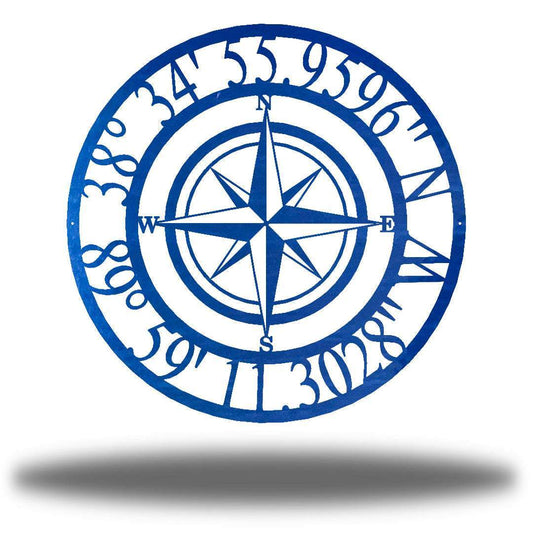 Riverside Designs-Compass Monogram-Metal Wall Art Décor