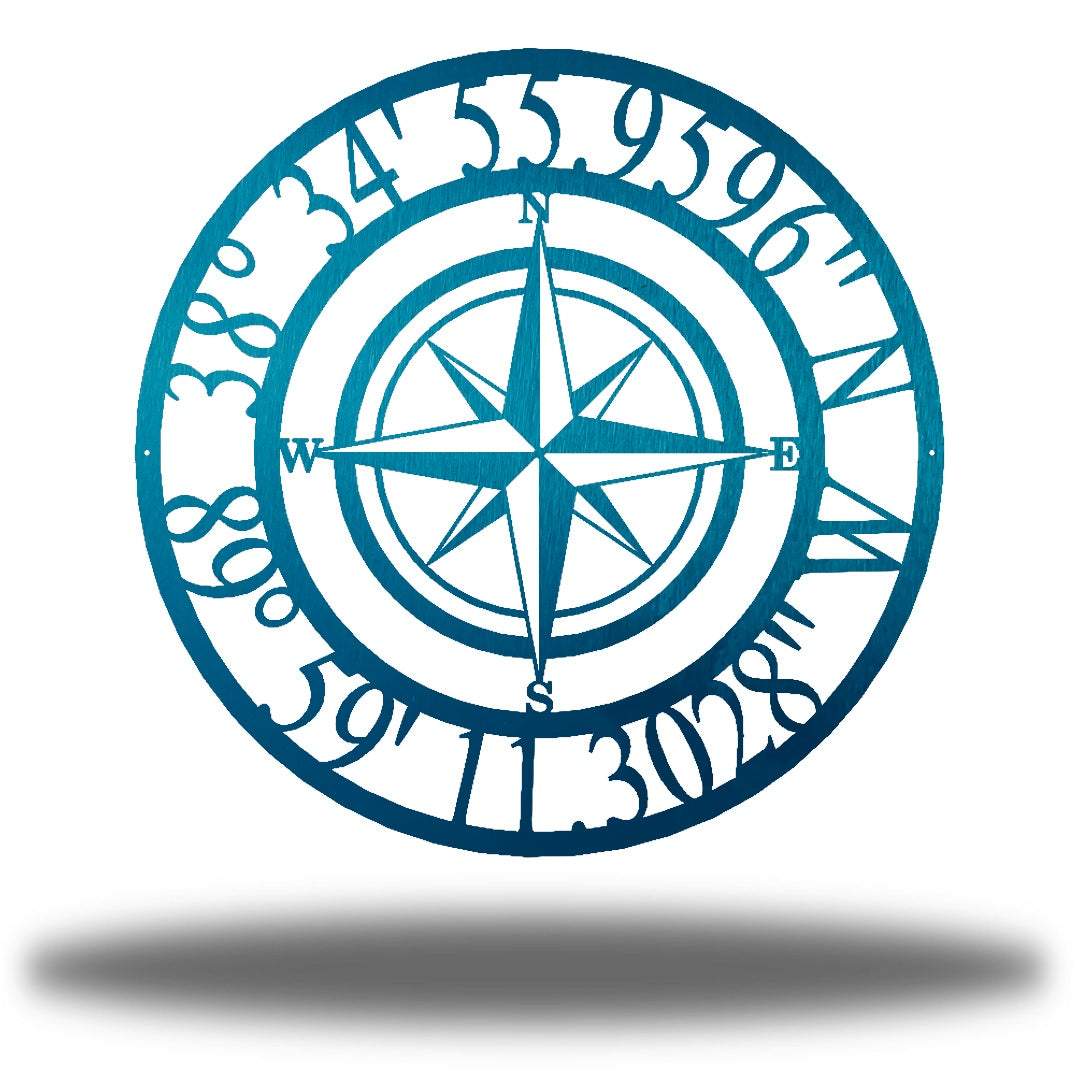 Riverside Designs-Compass Monogram-Metal Wall Art Décor