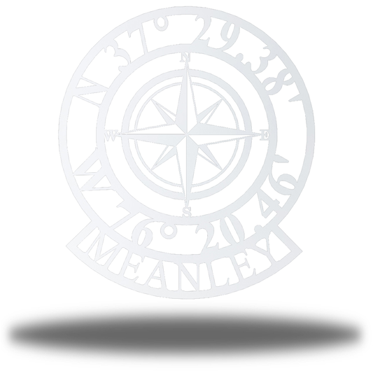 Riverside Designs-Compass Name Monogram-Metal Wall Art Décor