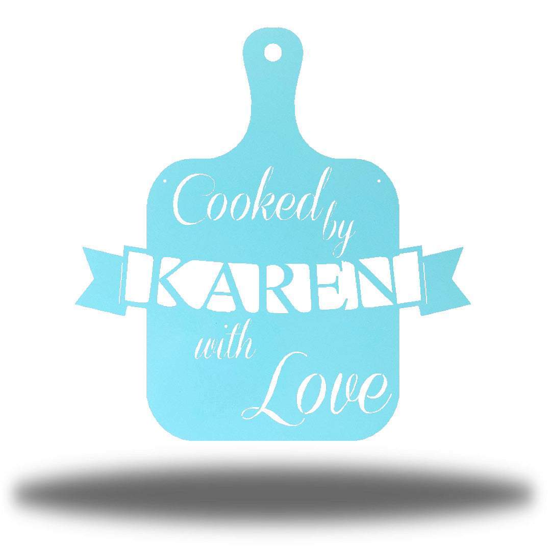 Riverside Designs-Cooked With Love Monogram-Metal Wall Art Décor