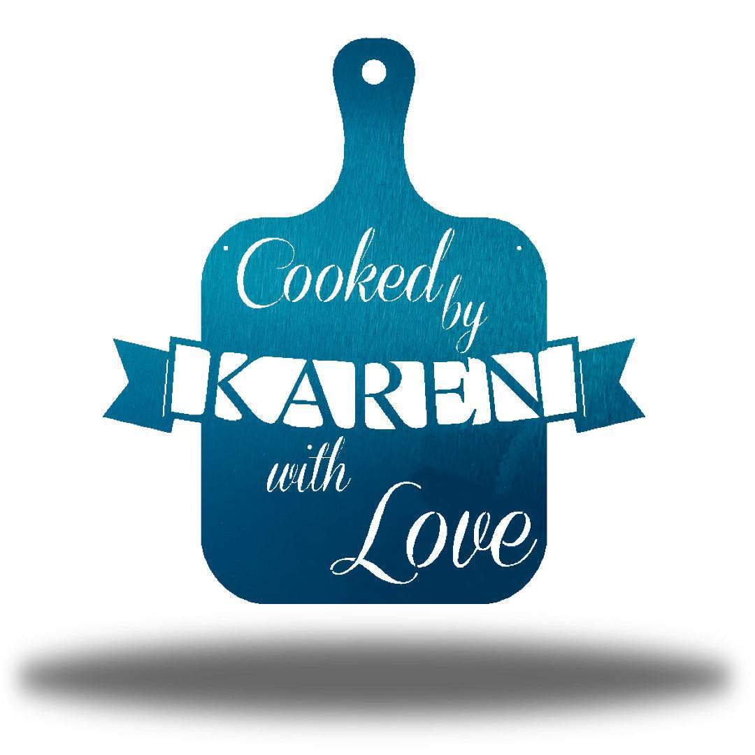 Riverside Designs-Cooked With Love Monogram-Metal Wall Art Décor