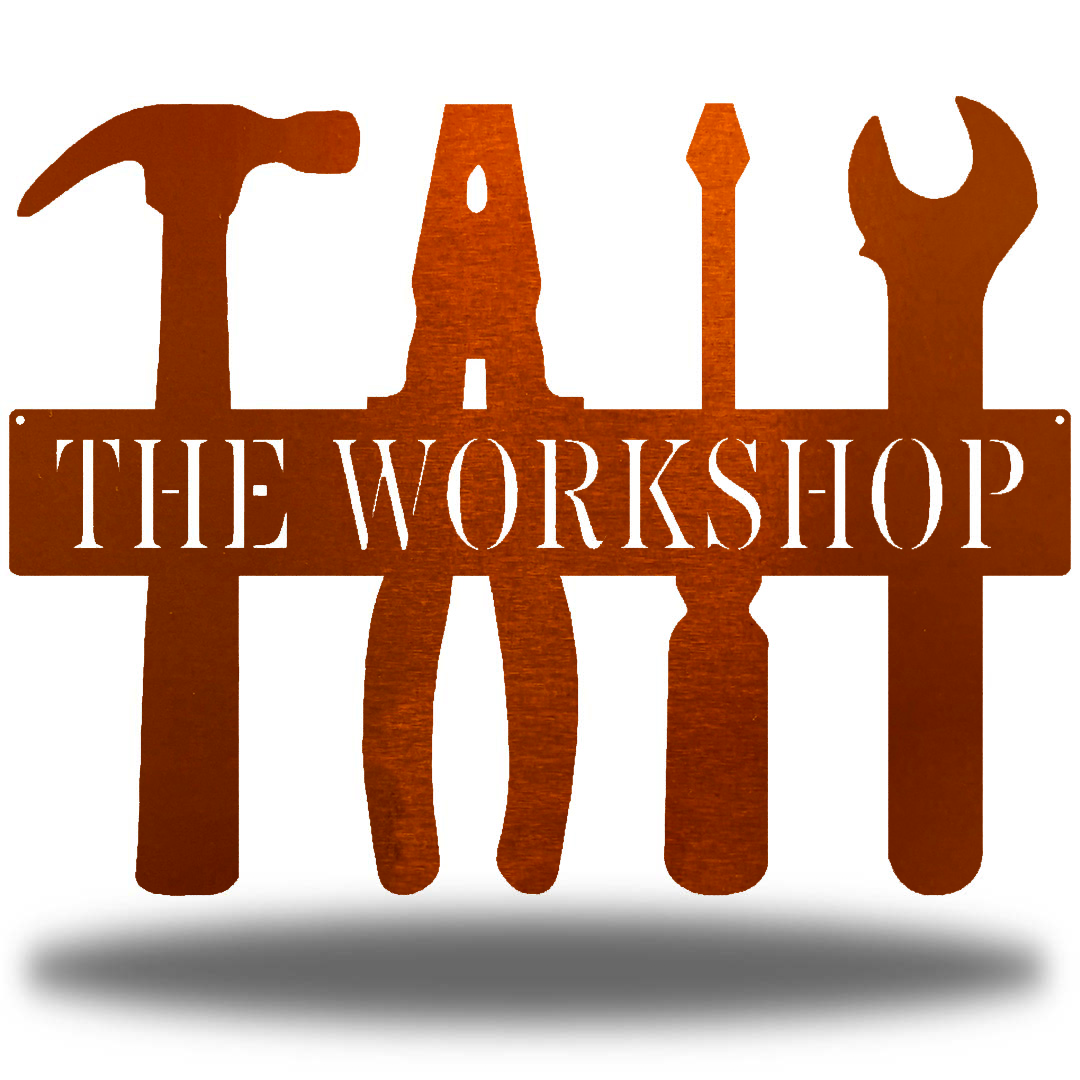 Riverside Designs-Workshop Monogram-Metal Wall Art Décor