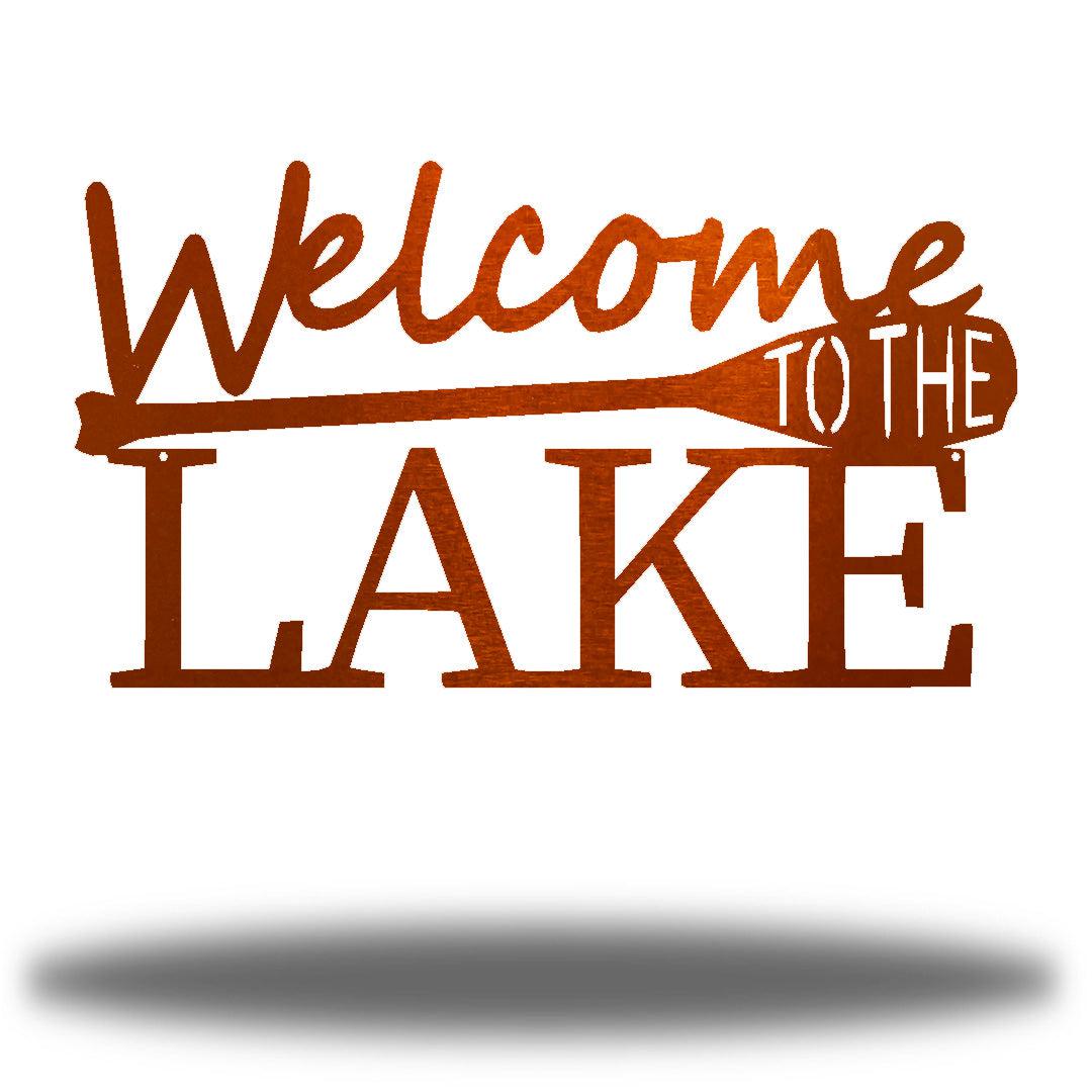 Riverside Designs-Welcome to the Lake (CLEARANCE)-Metal Wall Art Décor