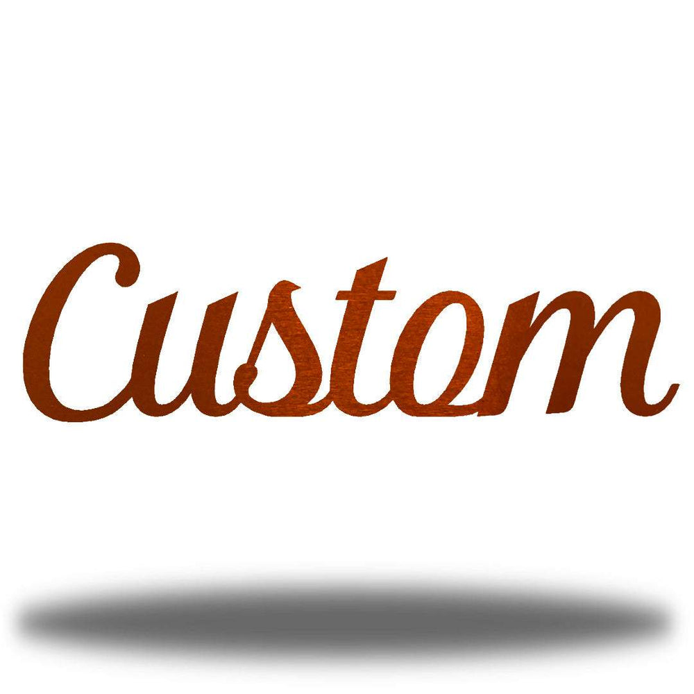 Riverside Designs-Custom Cursive Word-Metal Wall Art Décor