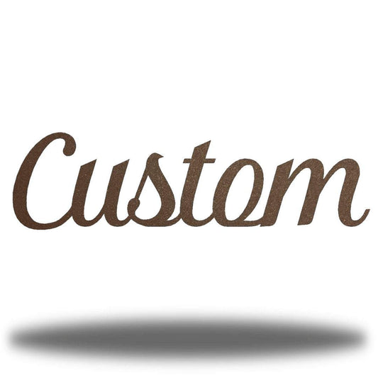 Riverside Designs-Custom Cursive Word-Metal Wall Art Décor