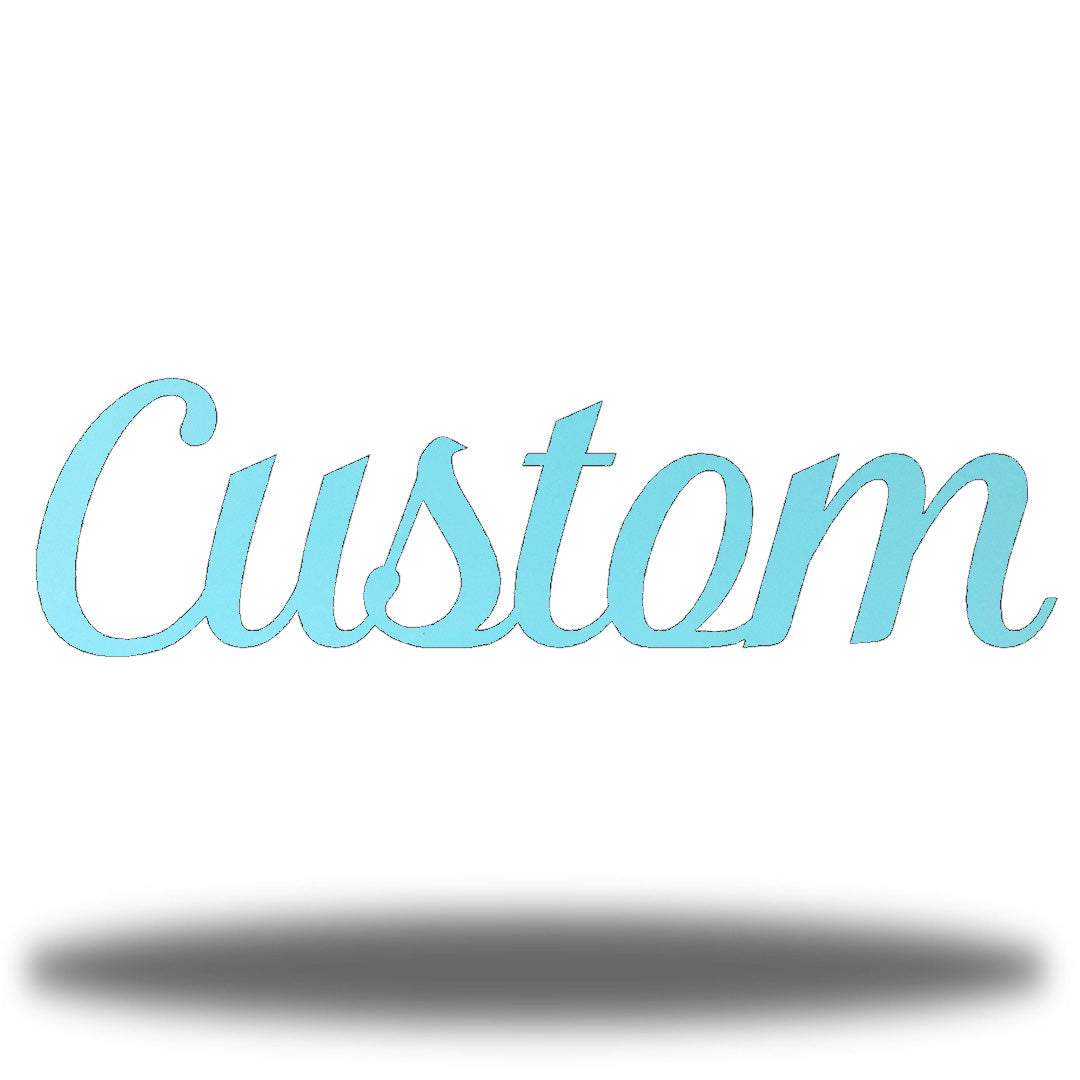 Riverside Designs-Custom Cursive Word-Metal Wall Art Décor